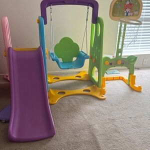 Fisher-Price Multicolor Playset with Slide and Swing